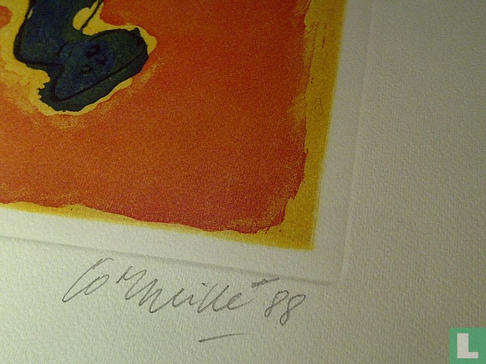 Corneille, gesigneerde ets met aquatint, oplage 125 ex., 1988