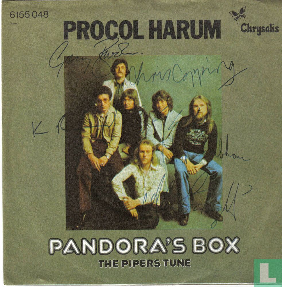 Arrangement jordskælv George Stevenson Pandora's Box Single 6155 048 (1975) - Procol Harum - LastDodo