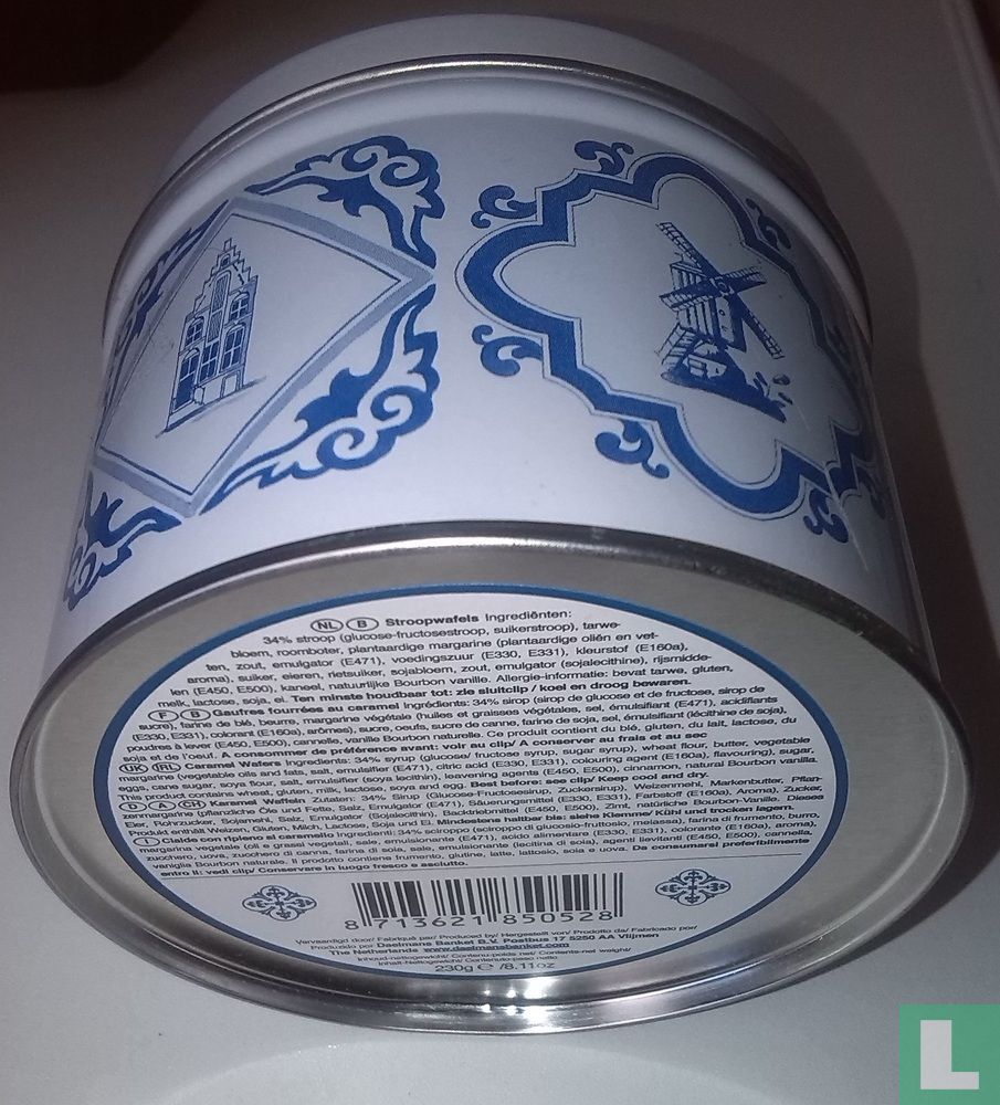 Stroopwafels Delfts Blauw Blik 2011 Daelmans LastDodo