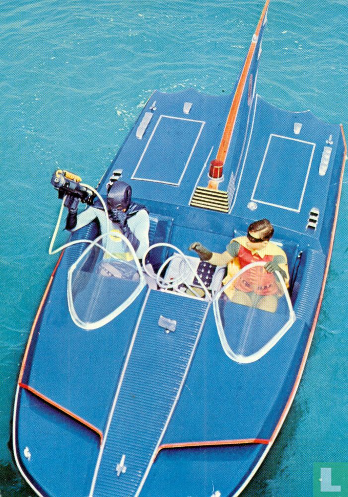 Batman en Robin Speedboot