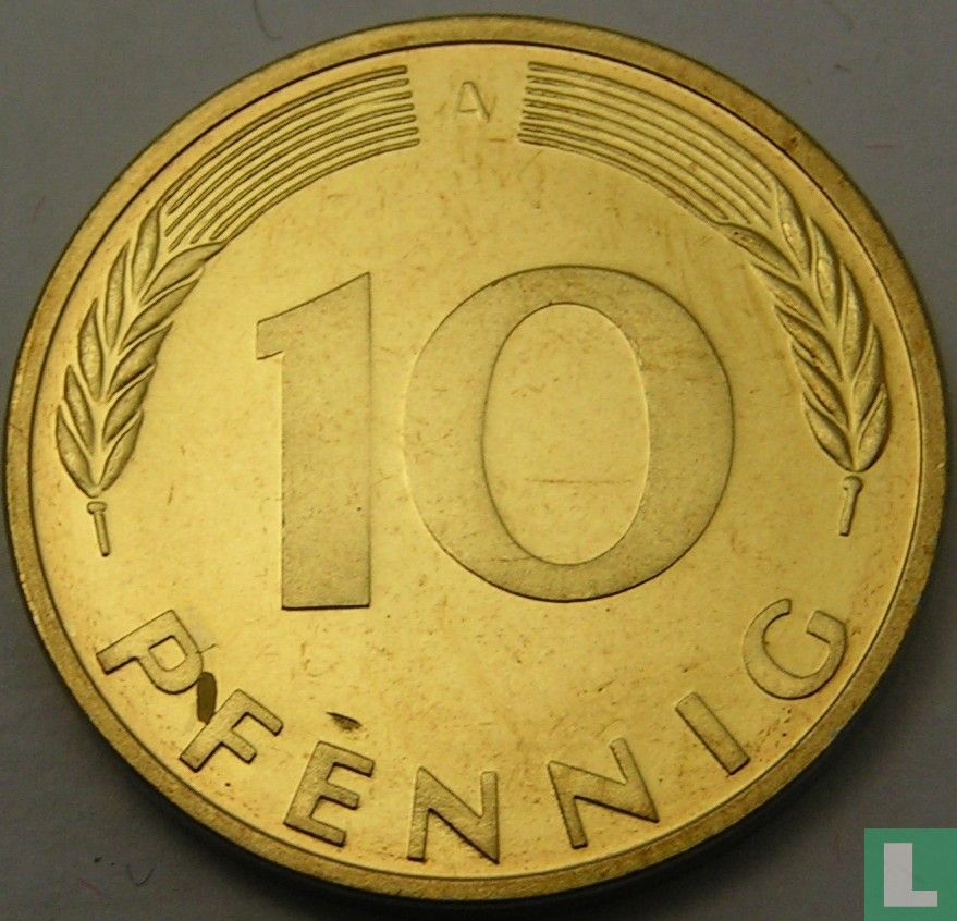 Deutschland 10 Pfennig 2001 (A)