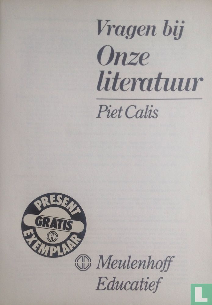 Onze literatuur