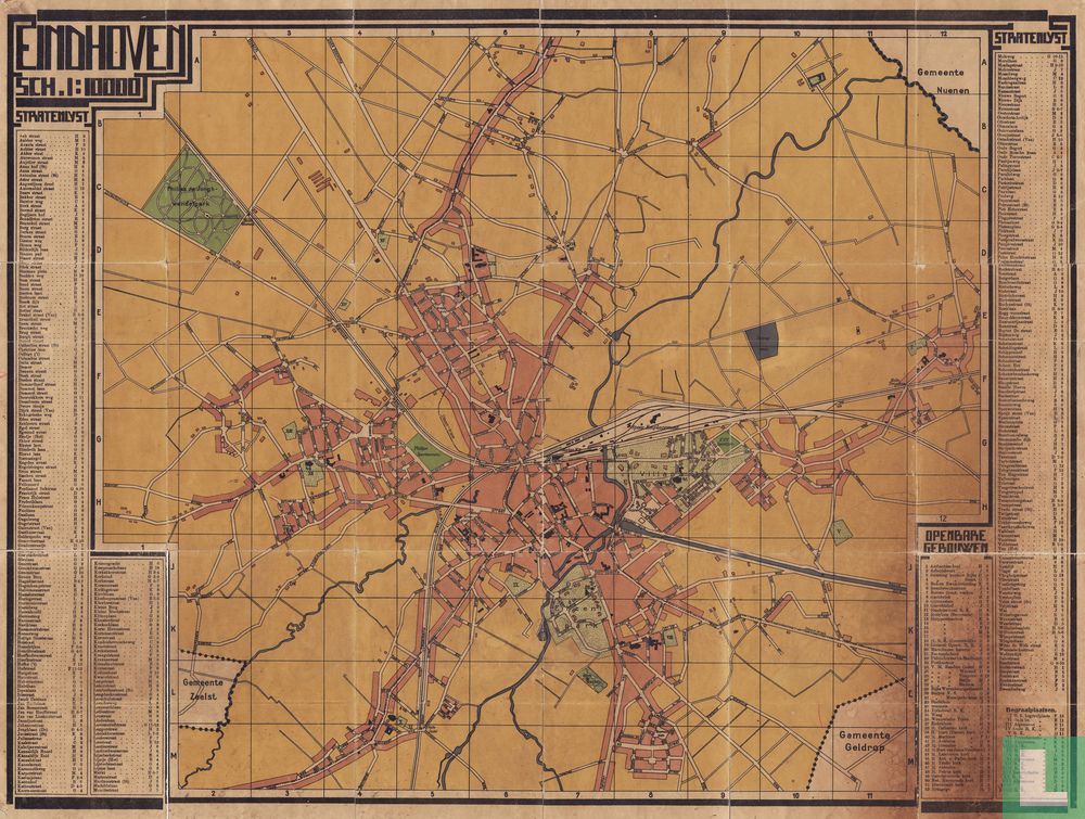 Plattegrond van Eindhoven