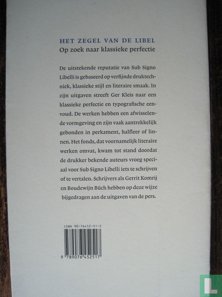 Het zegel van de libel