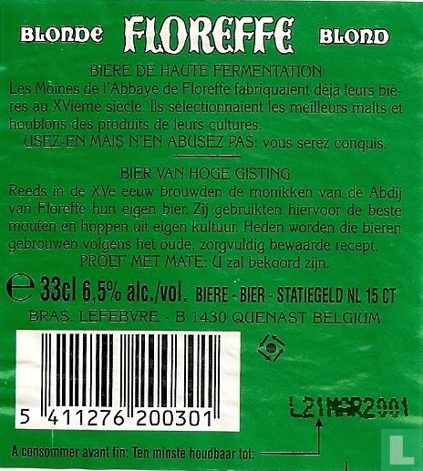 Floreffe Blonde