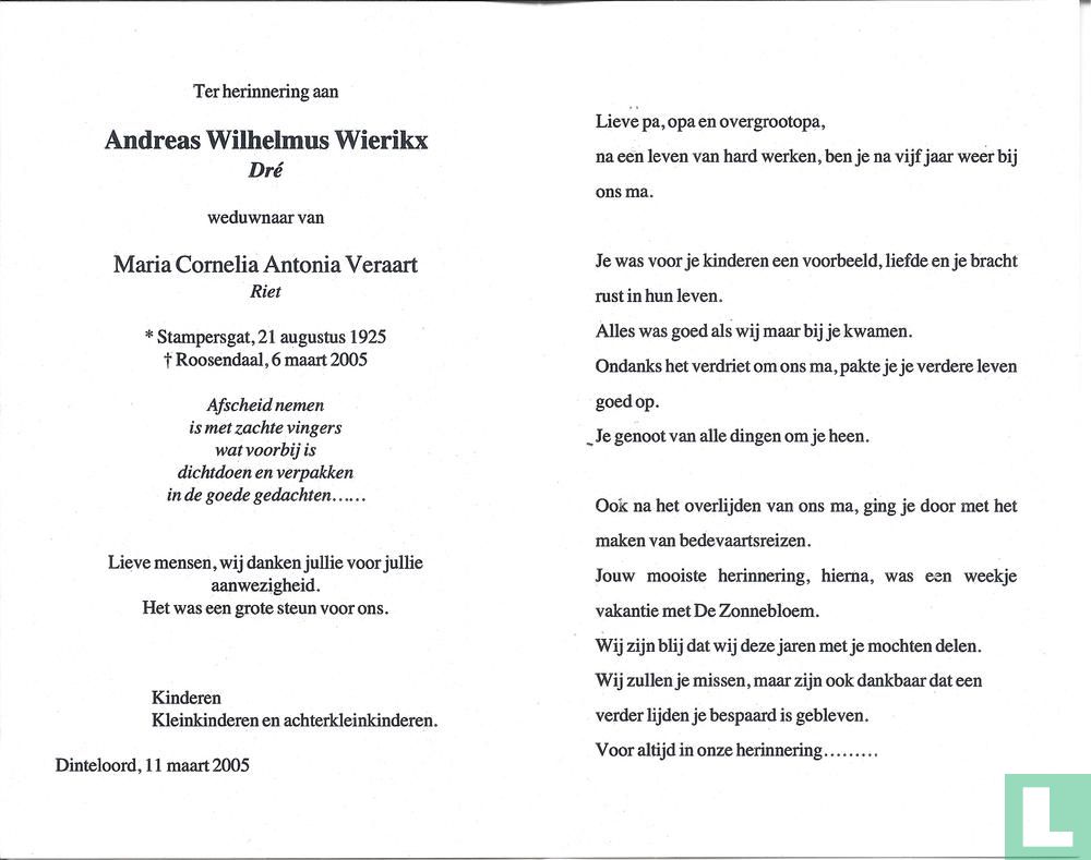 Andreas Wilhelmus Wierikx