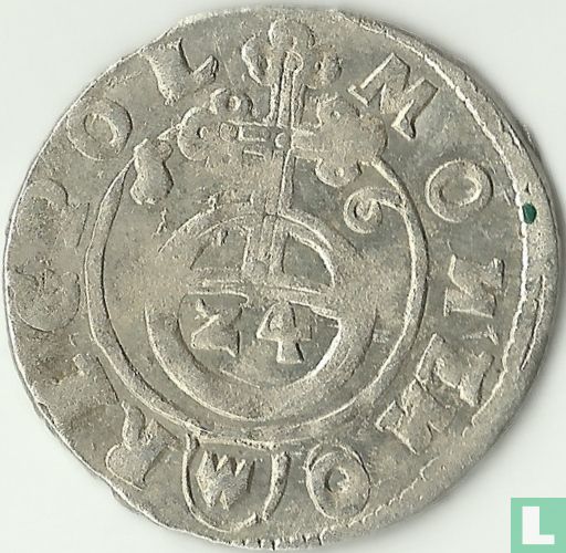 Pologne-Lituanie 3 polker 1616 (W dans le bouclier)
