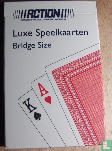 lezer Disciplinair Gepensioneerde Action Luxe speelkaarten Bridge size - Playing cards - LastDodo