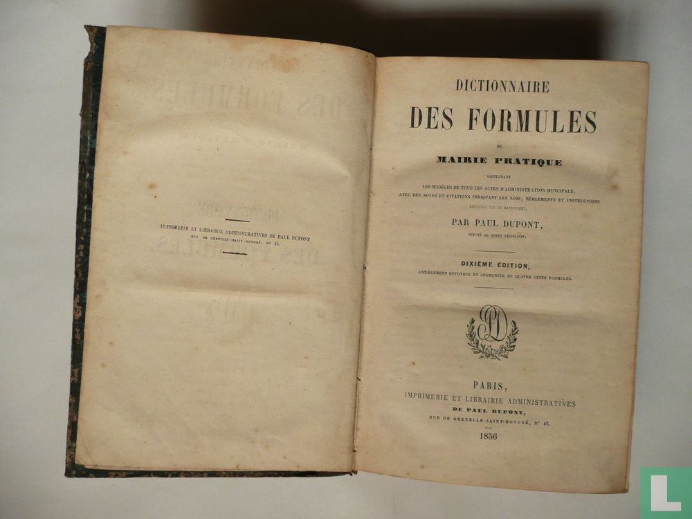 Dictionnaire des formules