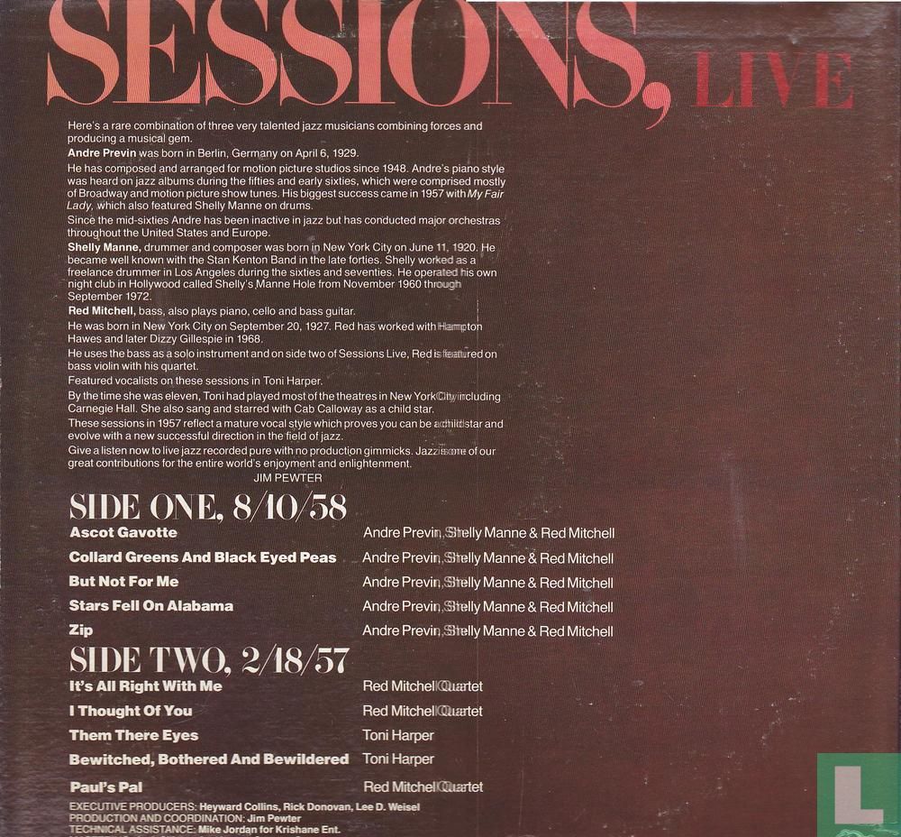 Sessions, Live