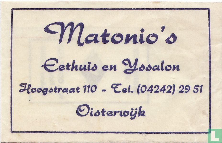 Matonio's Eethuis en IJssalon