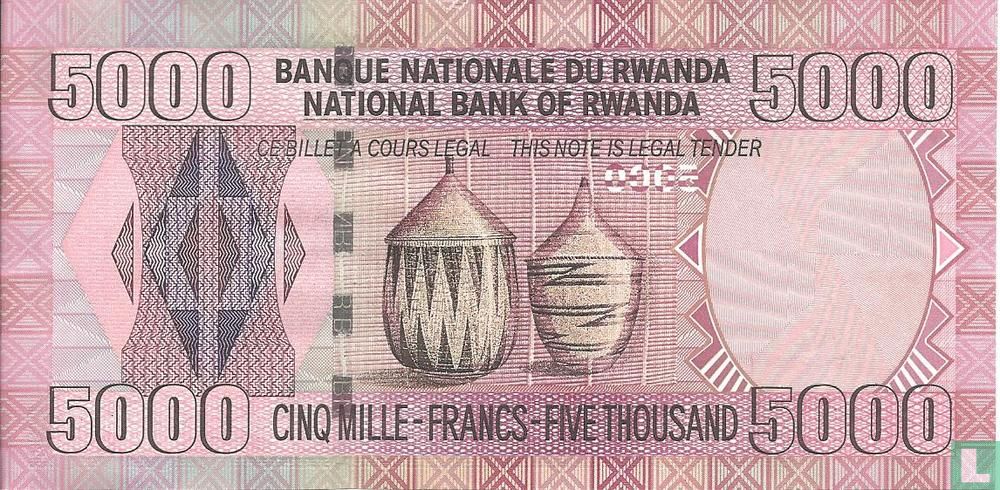 Rwanda 5000 Francs 2004