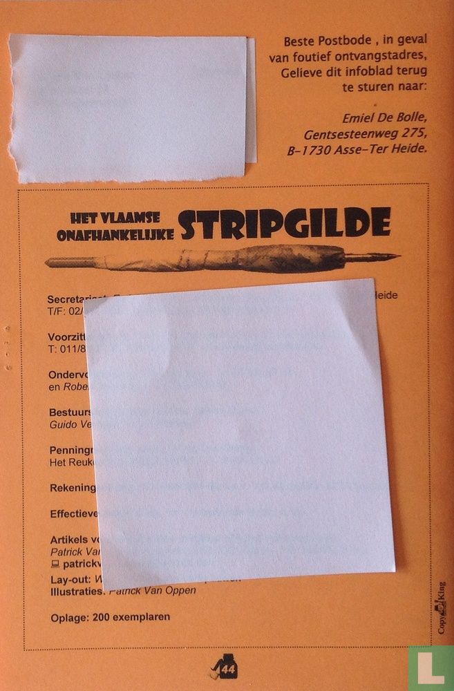 Stripgilde Infoblad 