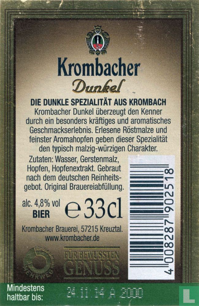 Krombacher Dunkel