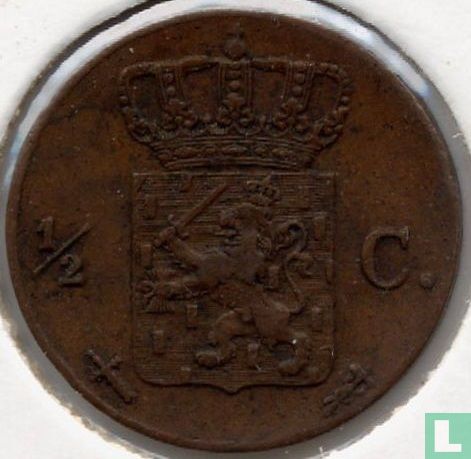 Netherlands ½ cent 1863