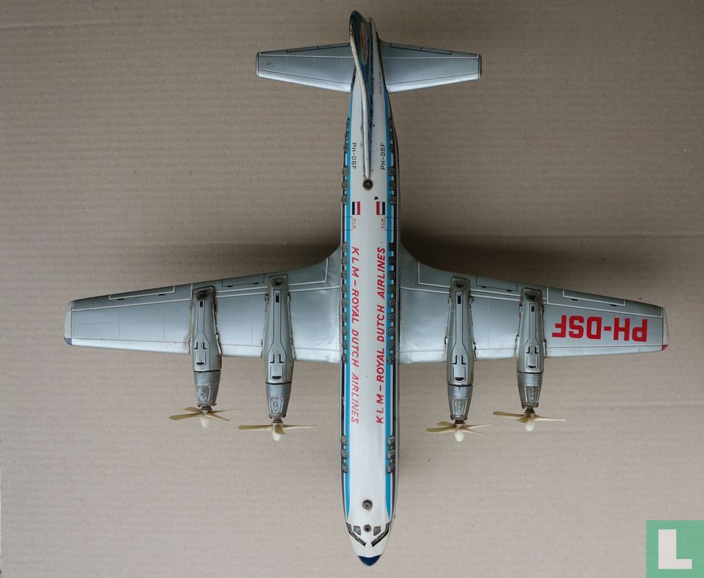 uit Zijdelings Opmerkelijk Blikken Vliegtuig Lockheed Electra L-188 KLM PH-DSF (1965) - Nomura -  LastDodo