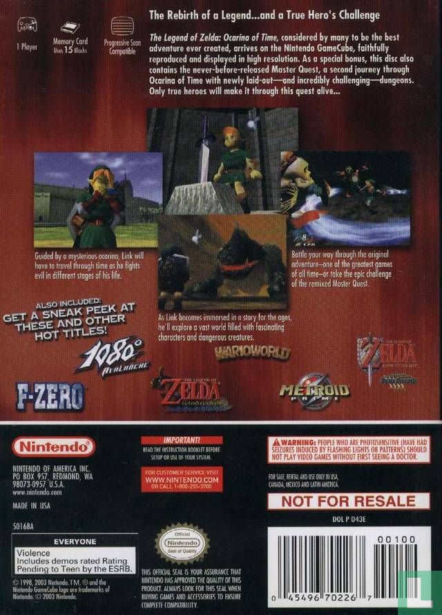 The Legend of Zelda: Ocarina of Time & Ocarina of Time: Master Quest (2003)  - Other - LastDodo