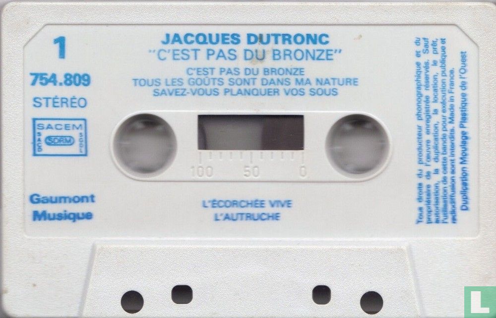 C'est pas du bronze 