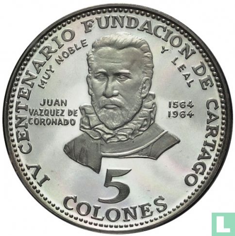 Costa Rica 5 colones 1970 (PROOF) 