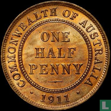 Australia ½ penny 1911