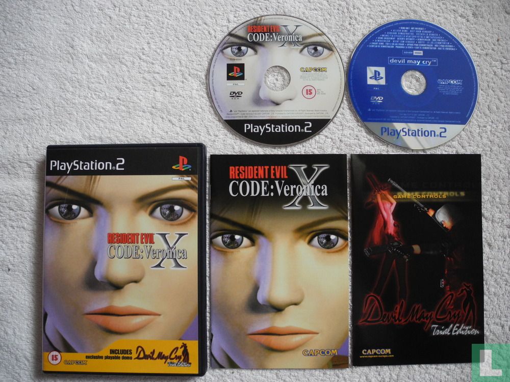 Resident Evil - Code Veronica X + demo disc Devil May Cry (2001) - Sony Playstation  2 - LastDodo