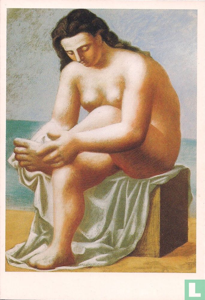 Seated Nude Drying Her Foot
