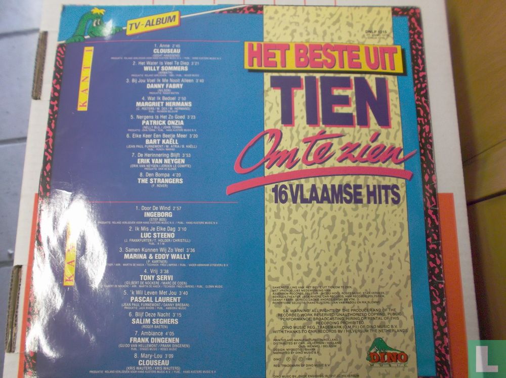 Het beste uit "Tien om te zien" - 18 Vlaamse hits