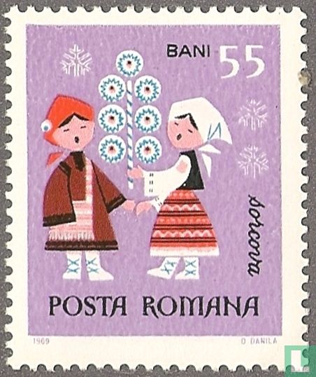 Neujahr Briefmarken
