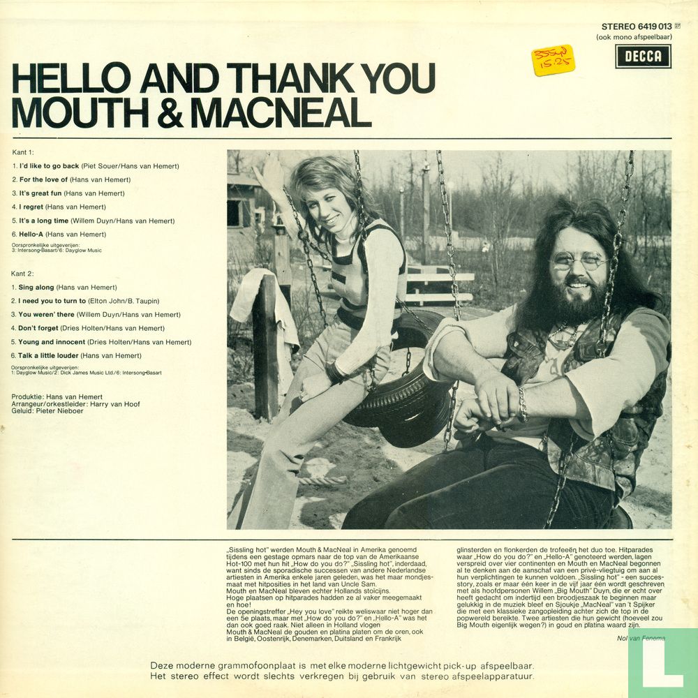 Hello and Thank You