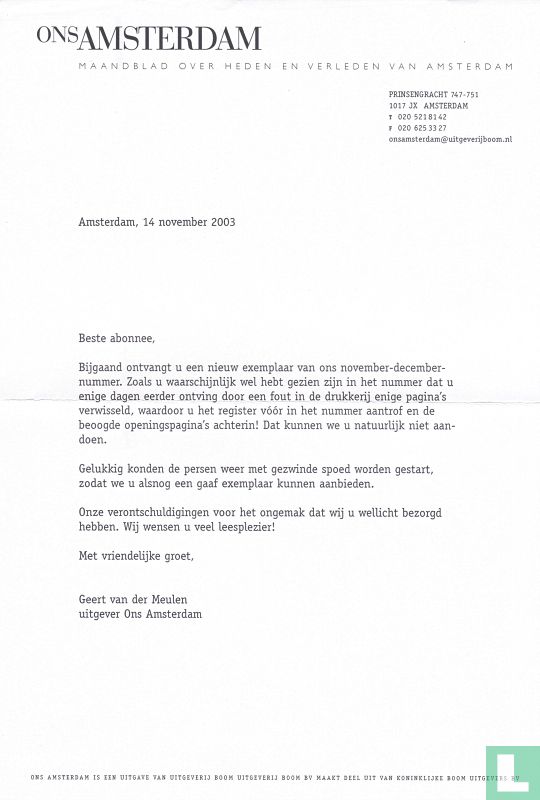 Ons Amsterdam 11  / 12