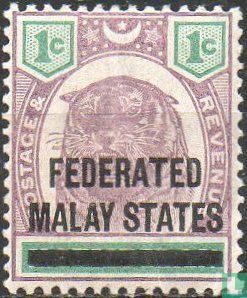 Tigerhead, with overprint