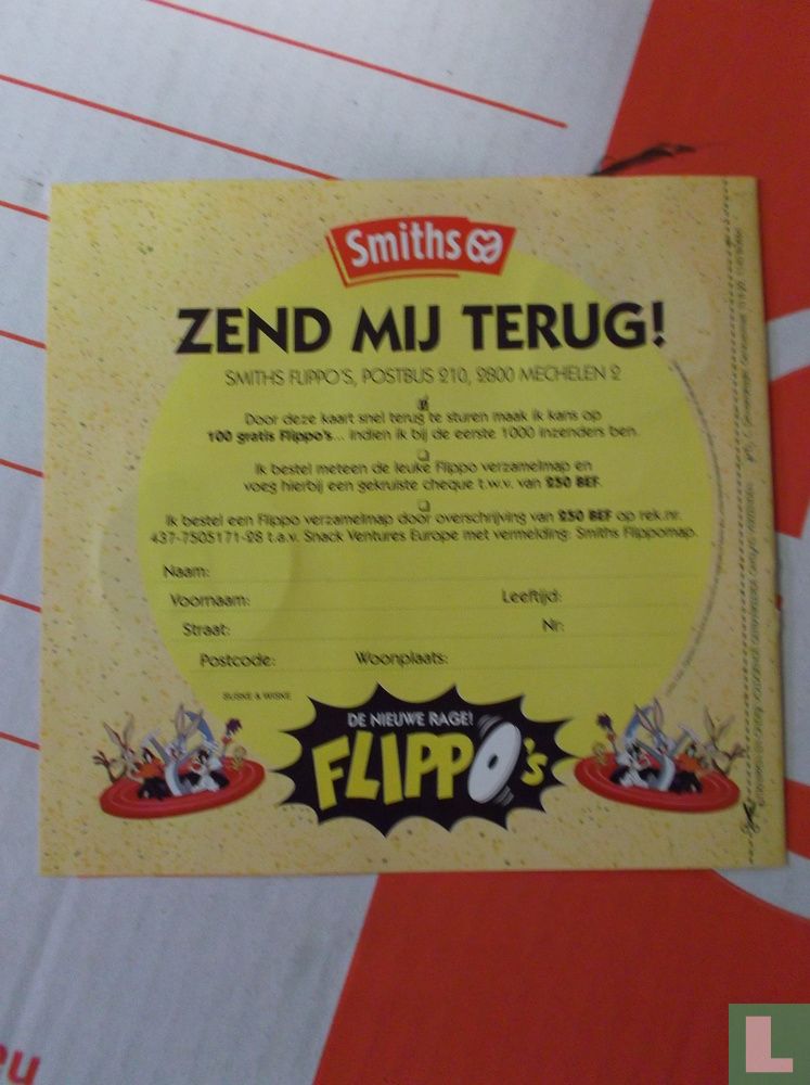 Smiths order form Flippos