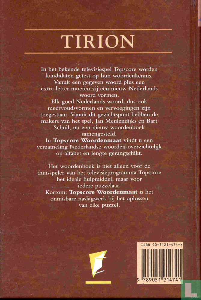 vloek Acteur Op de een of andere manier Woordenmaat (1994) - Meulendijks, Jan - LastDodo