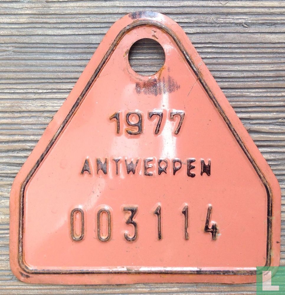 Plaque cycliste Anvers