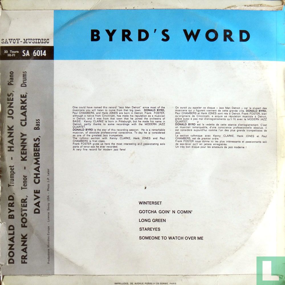Byrd's Word