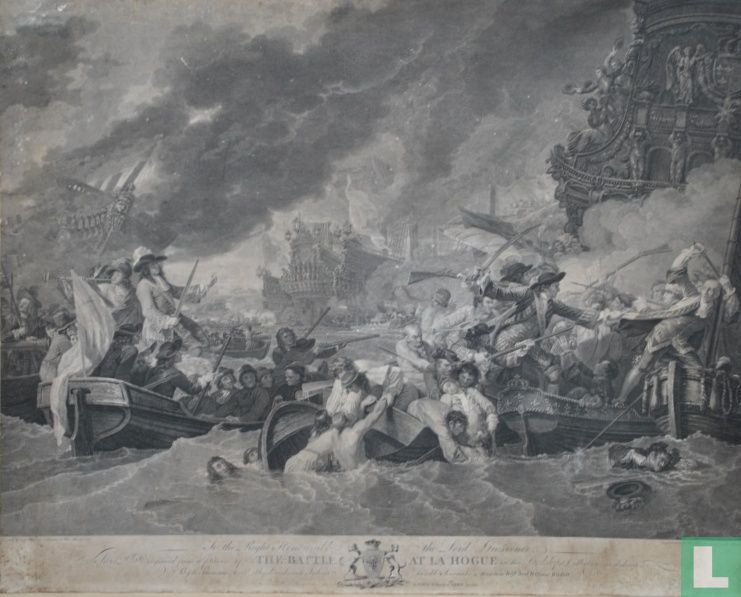 The battle at La Hogue