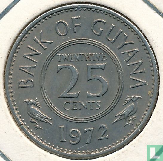 Guyana 25 cent 1972