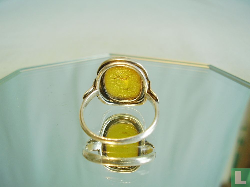Bernstein Ring Silber 835