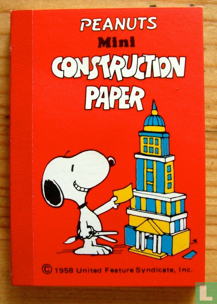Peanuts Mini Construction Paper
