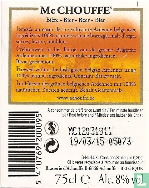 Mc Chouffe 75cl