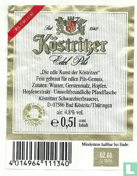Köstritzer Edel Pils