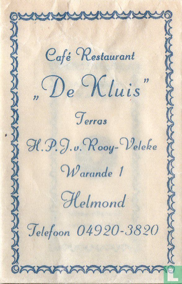 Café Restaurant "De Kluis"