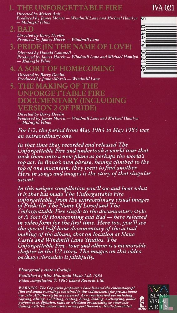 The Unforgettable Fire Collection