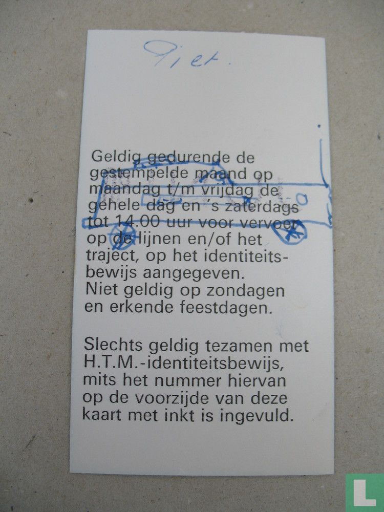 HTM Maand abonnement Juni 80