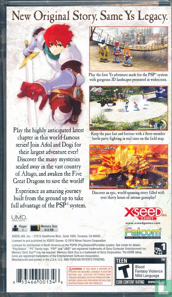 Ys: Seven