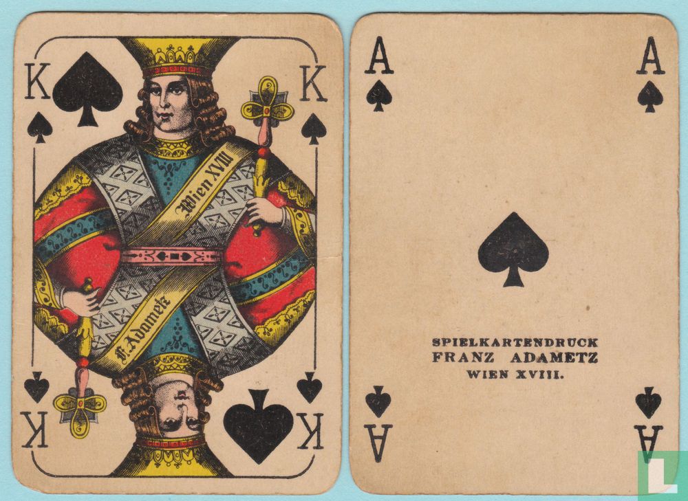 Hysterisch Saai lastig F. Adametz, Wien, 52 Speelkaarten + 2 jokers, Playing Cards, 1930 (1930) -  Speelkaarten - LastDodo