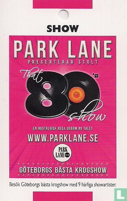 Park Lane show