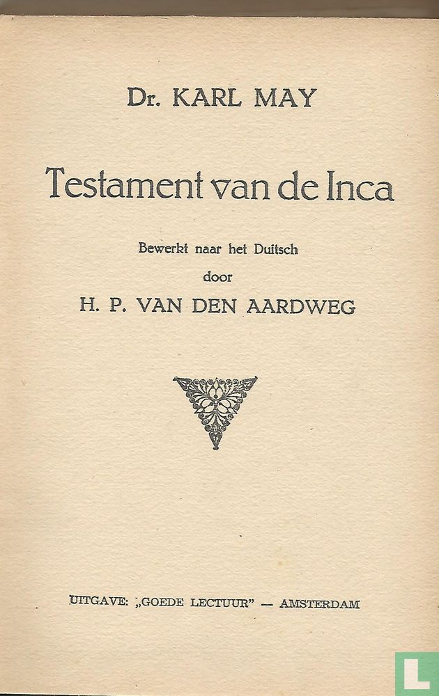 Het testament van den Inca
