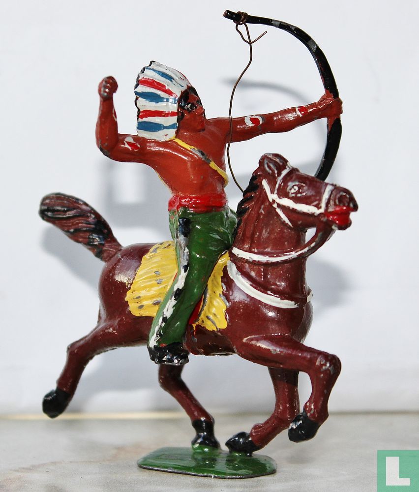 mounted Indian with bow