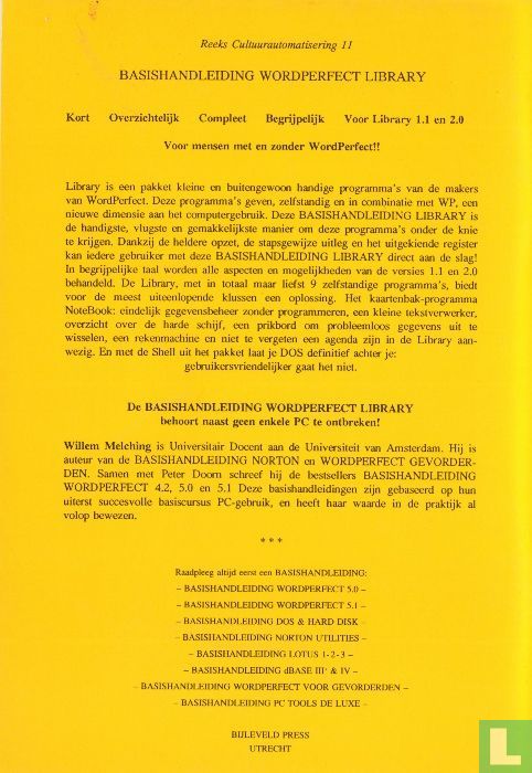 Basishandleiding WordPerfect Library